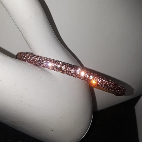 Nolan Miller rose goldtone & crystal bracelet - Picture 7 of 8